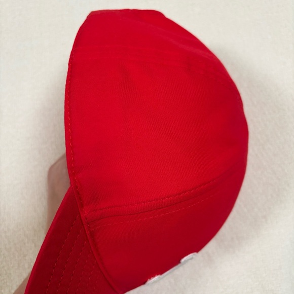 CELINE Triomphe Baseball Cap Rouge Vif - Picture 10 of 16